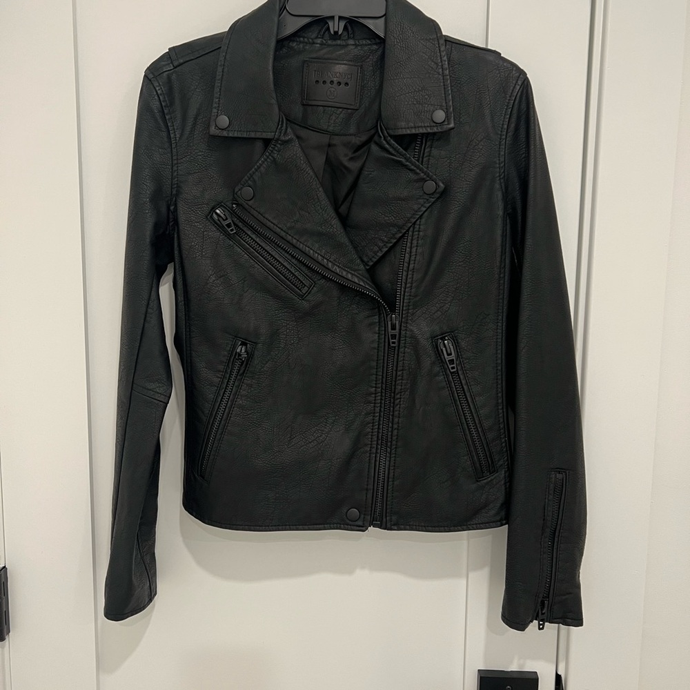 Black Leather Biker Jacket